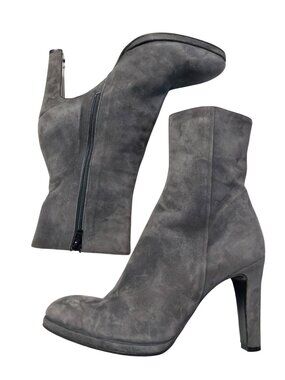 LK Bennett Suede Gray Ankle Boots